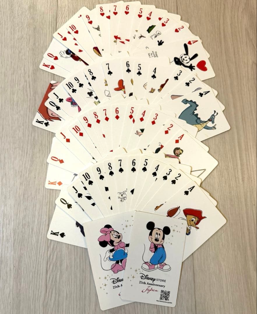 ディズニーストア25周年記念 非売品トランプ コンプリート ディズニーストア】非売品 ☆25周年 限定トランプ 11枚 - メルカリ