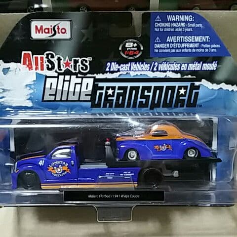 1/64 マイスト 積載車 Willys Coupe 1/64 M2 Machines 1941 WILLYS COUPE Car -ORANGE-