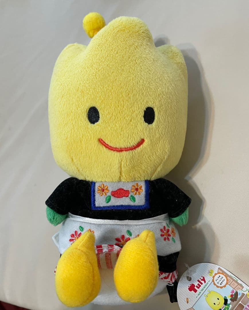 ハウステンボス　チューリーちゃんぬいぐるみ タグ付き》ハウステンボス 初代チューリーちゃん ピンク ぬいぐるみ
