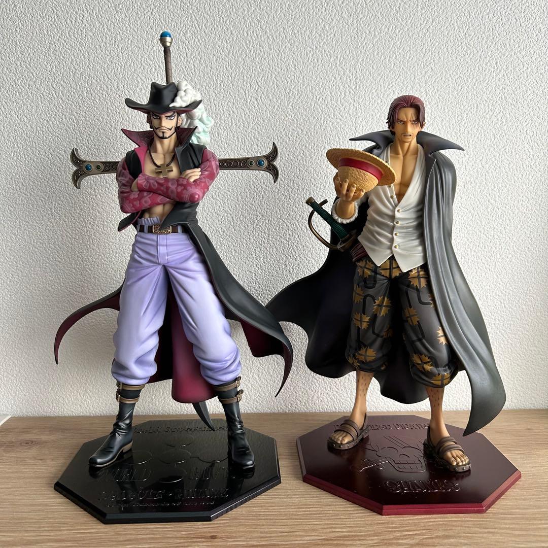 ワンピース　POP フィギュア　シャンクス&ミホーク　セット売り ジャンク品】ワンピース シャンクス・ミホーク 2体セットフィギュア