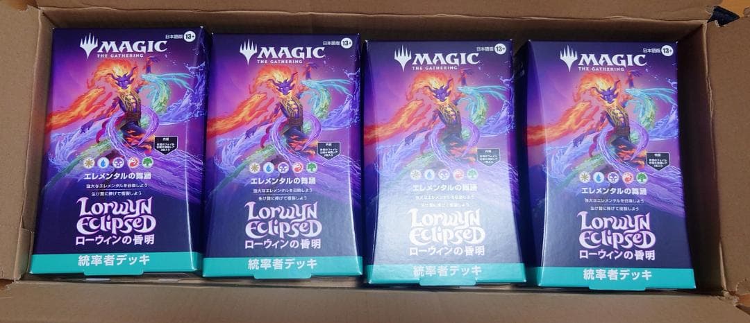 ４個　MTG ローウィンの昏明　統率者デッキ エレメンタルの舞踊　日本語版 MTG】ローウィンの昏明統率者デッキ「エレメンタルの舞踊」「枯朽の