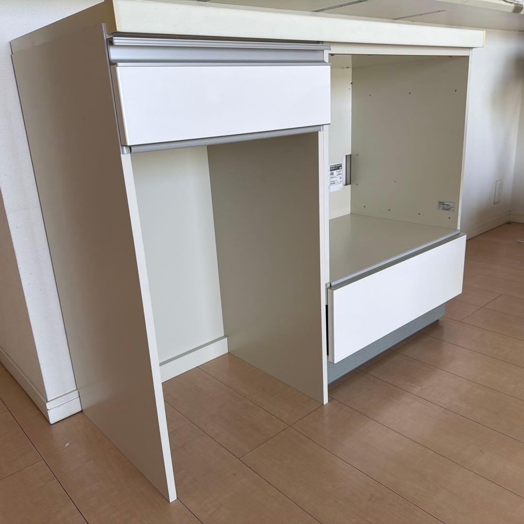 キッチン　棚　引き出し　未使用 弘益 キッチンラック 幅58cm スライド棚 スチール S字フック3個付き