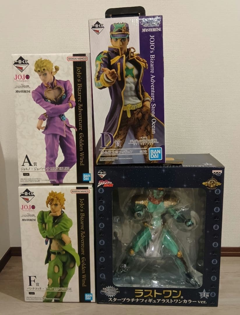 一番くじ ジョジョの奇妙な冒険 フィギュア 4点セット 一番くじ ジョジョの奇妙な冒険 ダイヤモンドは砕けない -STAND RUSH