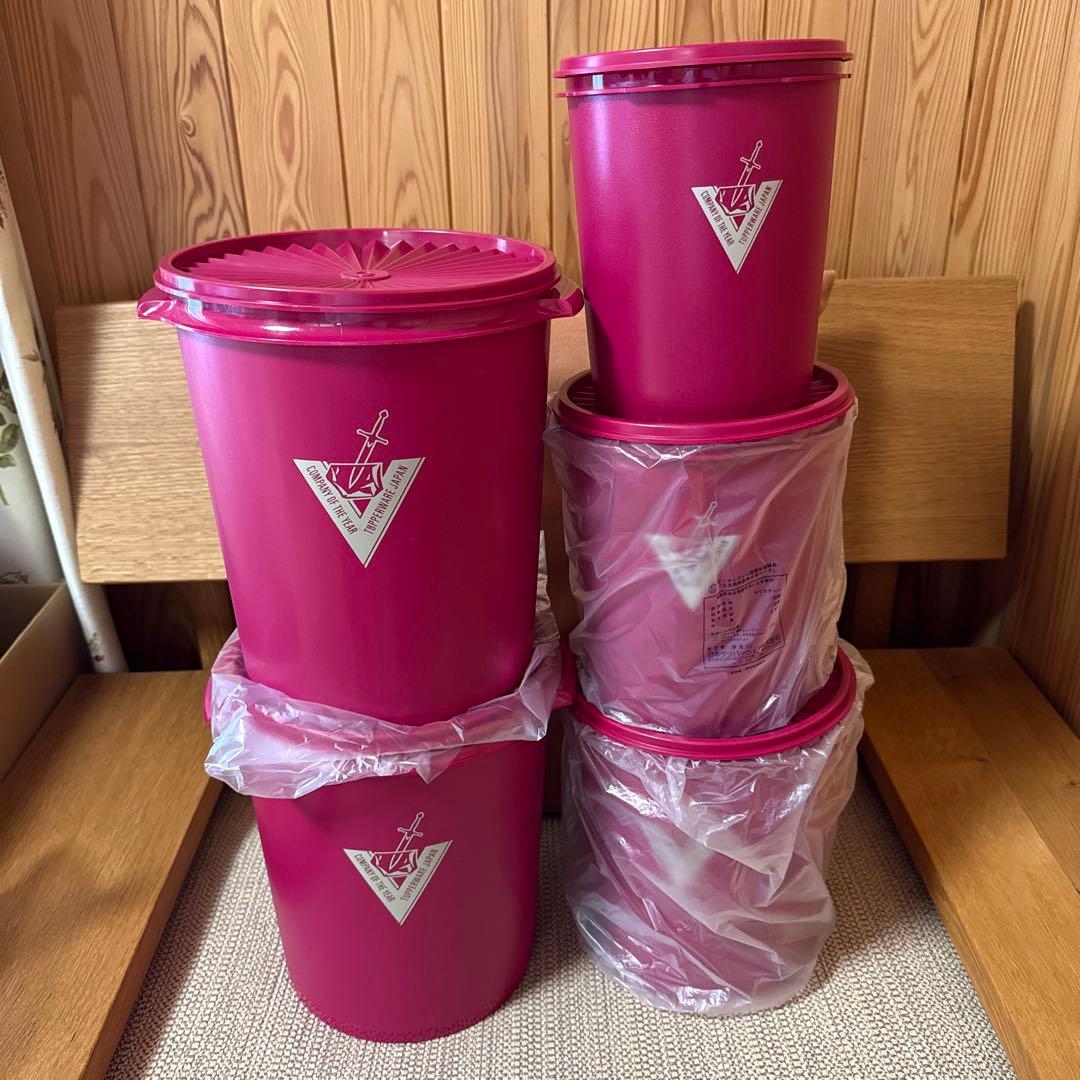 Tupperware マキシデコレーター5個セット TUPPERWARE＊マキシデコレーター・保存容器・大容量・2個 - メルカリ