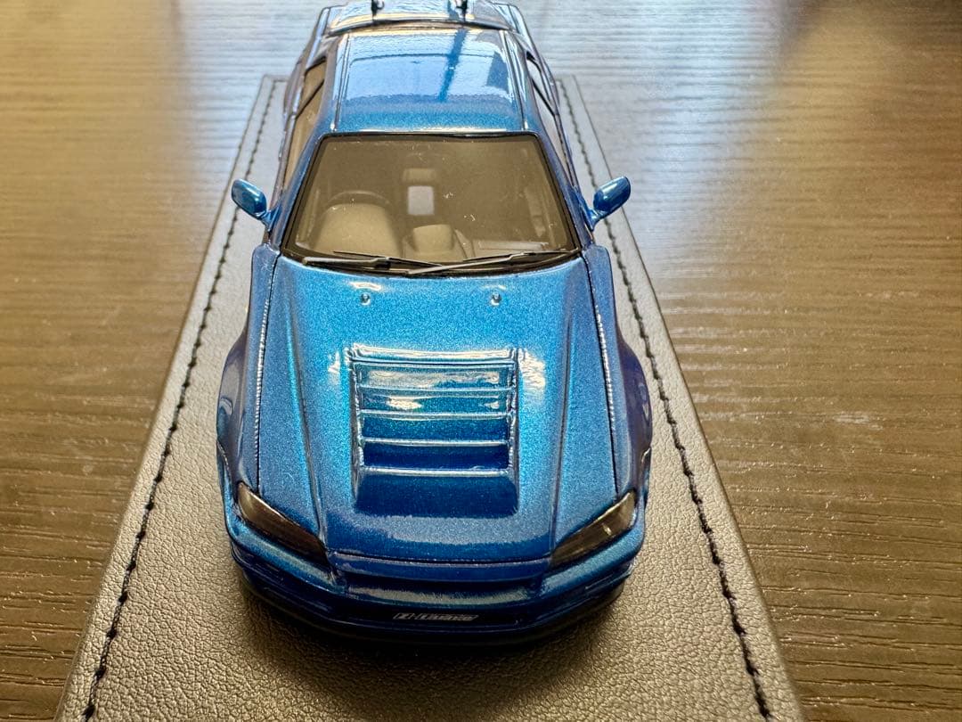 ignition model製Z-tune BNR34 ベイサイドブルー1/43 Ignition Model Nismo R34 GT-R Z-tune Bayside Blue • DiecastSociety.com