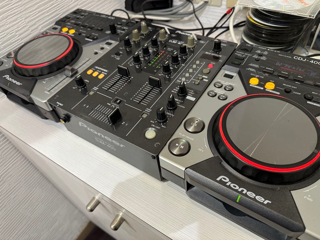 Pioneer CDJ-400×2 DJM-400 DJ機材ミキサーフルセット 20190120-mt0068926.setbjpg.jpg