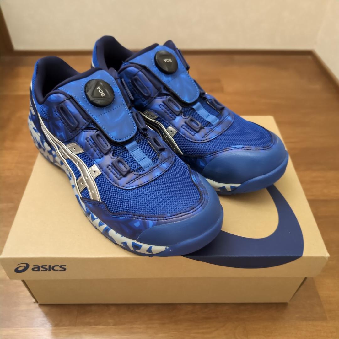 新品 ASICS BLUE BOA 25cm 1273A009-401 限定品 ASICS（アシックス） 限定生産 WINJOB BLUE Boa asics ダイヤル式安全